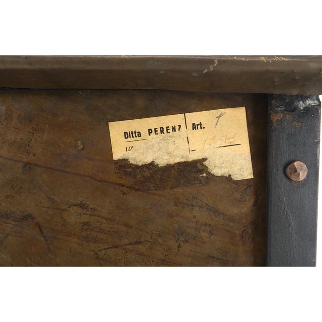 Hammered Copper & Wrought Iron Base Ball Finials Arts & Crafts Magazine Rack For Sale - Image 13 of 13