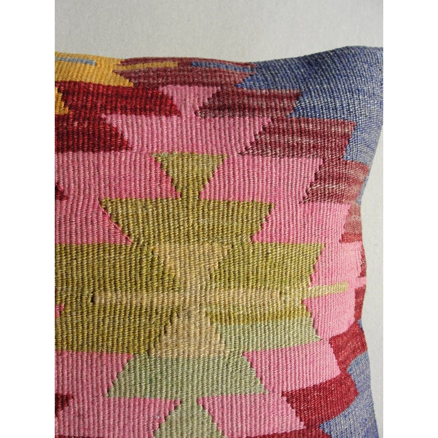 Textile Kilim Rug Pillow For Sale - Image 7 of 11