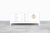 Vintage Hollywood Regency White Lacquer and Brass Credenza, 1950s For Sale - Image 9 of 12