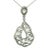 Exquisite 14K White Gold Diamond and White Topaz Drop Pendant. This stunning piece features 12 white topaz gemstones in...