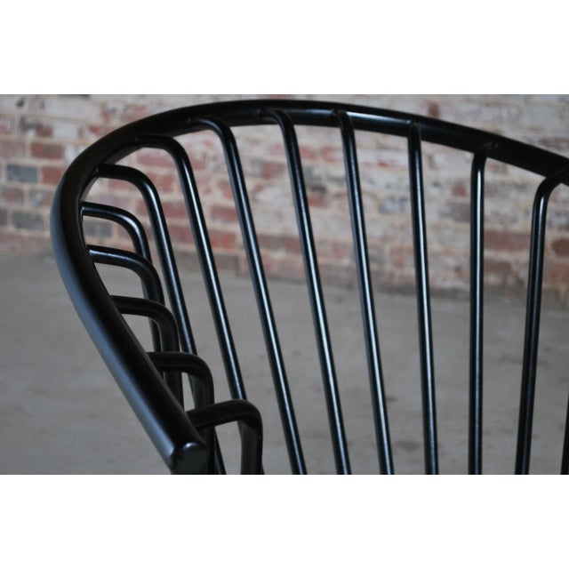 Black Finnish Crinolette Chair by Ilmari Tapiovaara for Asko, 1960s For Sale - Image 8 of 13