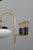 Vintage Art Deco Brass Chandelier with Milk Glass Center, 1930s For Sale - Image 4 of 16