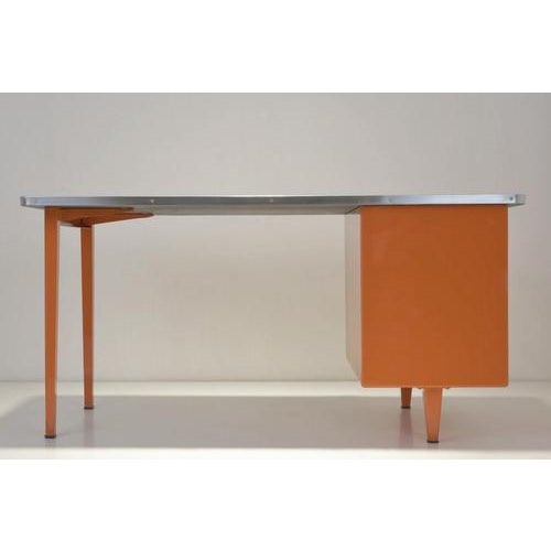 Desk in Sheet Steel from Gispen, 1955 For Sale - Image 9 of 18