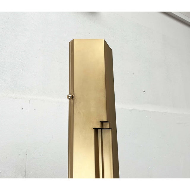 Postmodern Italian Golden Model Totem Floor Lamp by Kazuhide Takahama for Sirrah, 1980s For Sale - Image 16 of 18