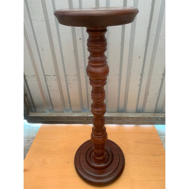 Pedestal Beech Table, 1970s For Sale - Image 11 of 13