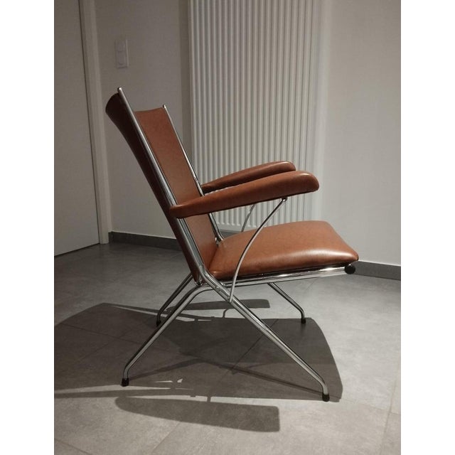 Folding Chair with System by André Monpoix For Sale - Image 9 of 18