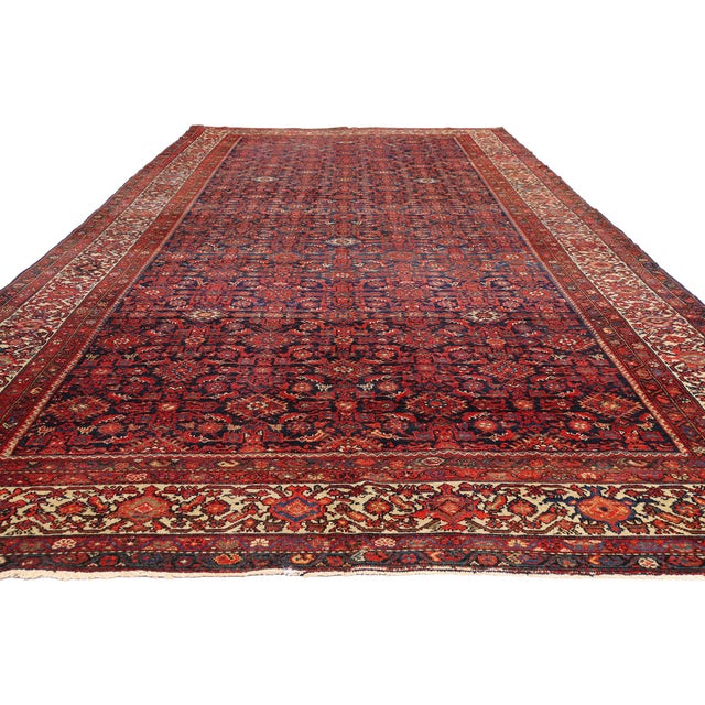 Victorian Late 19th Century Persian Malayer Rug, 06'09 X 16'00 For Sale - Image 3 of 10