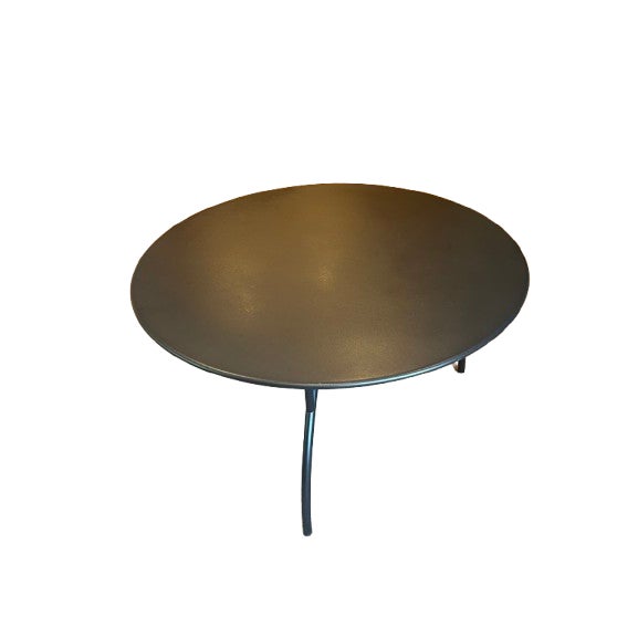 Contemporary Philippe Starck Aleph Ubik for Driade 47" Sculptural Tripod Dining Table, 1990 (Original Catalog) For Sale - Image 3 of 9
