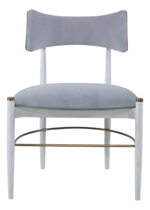 Blue and White Custom Durant Dining Chairs - Set of 4, Mr. Brown London