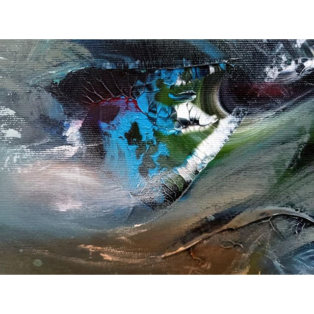 Contemporary Ovidiu Kloska, Time Is the Most Talented Jeweler, 1977, Canvas For Sale - Image 3 of 9