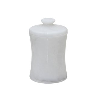 White Marble Canister For Sale