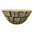 1980’s Vintage Bamboo Bowl With Black Lacquer & Capiz Shell Exterior For Sale