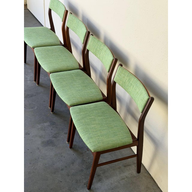 1960s Set of 4 Danish Teak Dining Chairs in Style of Erik Buch Mid Century Modern For Sale - Image 4 of 10