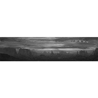 An Escape from Time by Todd Carpenter | Oil on panel Abstract landscape in monochrome tones. For Sale