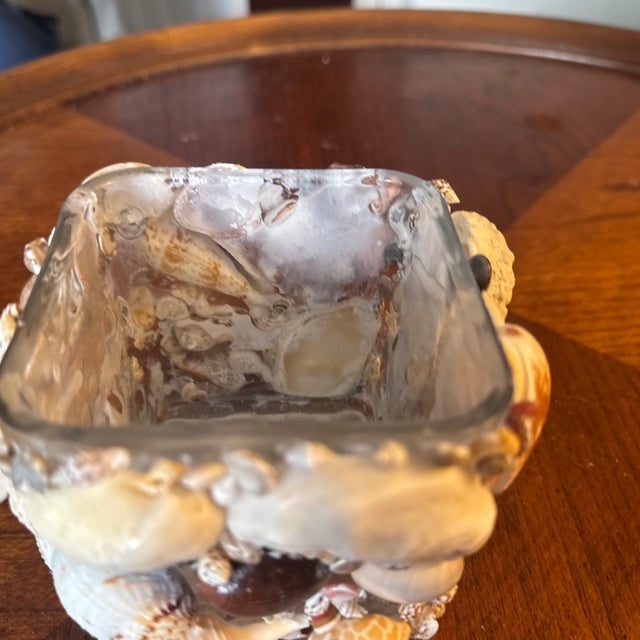 Shell Encrusted Pencil Holder For Sale - Image 4 of 5