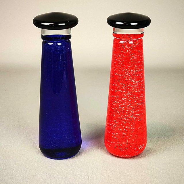 Glass Sculptures by Ulf Johansson for Sjöhyttan, 1980s, Set of 2 For Sale - Image 4 of 11
