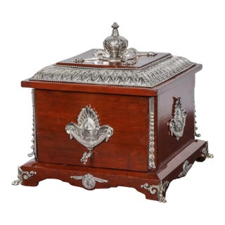 A Rare French Cigar Humidor by Charles Guillame Diehl and Jean Brandley For Sale