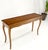 Brown Parquetry Top Cabriole Leg Decorative Italian Modern Walnut Console Sofa Table For Sale - Image 8 of 11