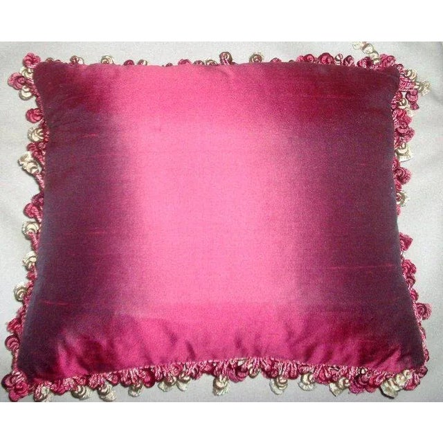 Red 19th Century Needlepoint Cat Pillow For Sale - Image 8 of 9