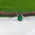Metal Zambian Emerald Ring With Earth-Mined Diamond Accents: Solid 14k Gold, Size 6.75 For Sale - Image 7 of 9