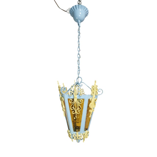 Ceiling Lantern Pendant, Spain, 1980s For Sale