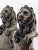 Rare Antique Pair of Victorian-Era Bronze Lion Rampart Bookends on Pedestal. For Sale - Image 14 of 16