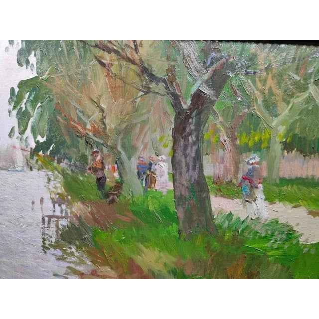1950s Impressionist Landscape, 20th Century, Oil Painting, Framed For Sale - Image 5 of 10