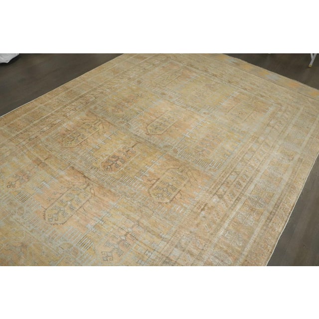 Early 20th Century Neutral Antique Persian Balouch Rug - 7'2" x 13'6" For Sale - Image 5 of 11