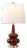 Evie 23" Table Lamp in Cranberry For Sale