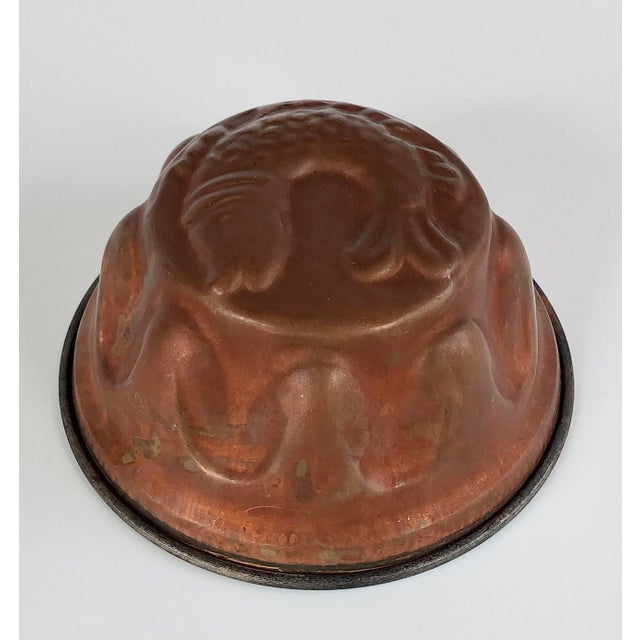 A wonderful set of vintage copper and tin baker's cake jelly molds. Circa 1940's. The set came from a private collector,...