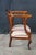 Antique 19th Century Mahogany Regency Empire Horseshoe Library Parlor Arm Chair For Sale - Image 13 of 18