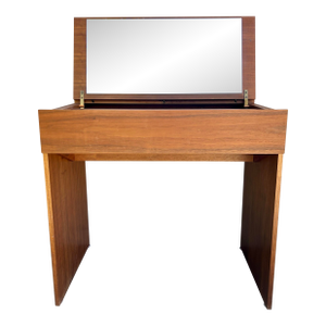 1960s Mid Century Danish Modern Teak Vanity/Desk by Arne Wahl Iversen for Vinde Molefabrik -
