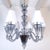 Mid-Century Modern 1990s Blue-Gray Murano Glass Mid Century Modern Chandelier For Sale - Image 3 of 12