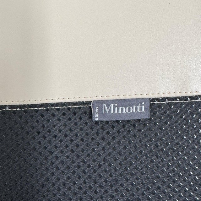 Metal Minotti Jensen Swivel Armchair For Sale - Image 7 of 8