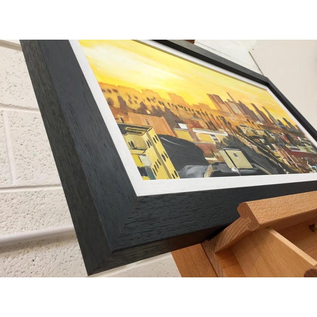 Painting of Sunset in Los Angeles California Usa by British Landscape Artist For Sale - Image 6 of 13