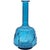 1960s Empoli Italian Blue Glass Genie Bottle Decanter For Sale - Image 9 of 16