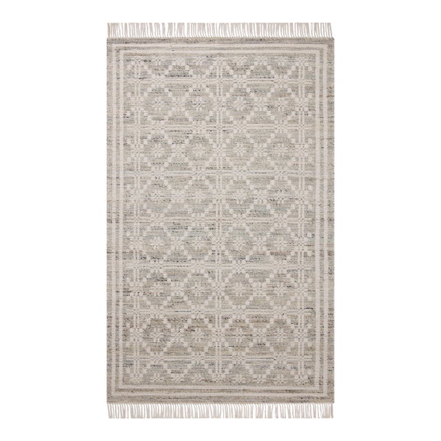 Angela Rose x Loloi Rivers Lagoon / Ivory 8'-6" x 11'-6" Area Rug For Sale