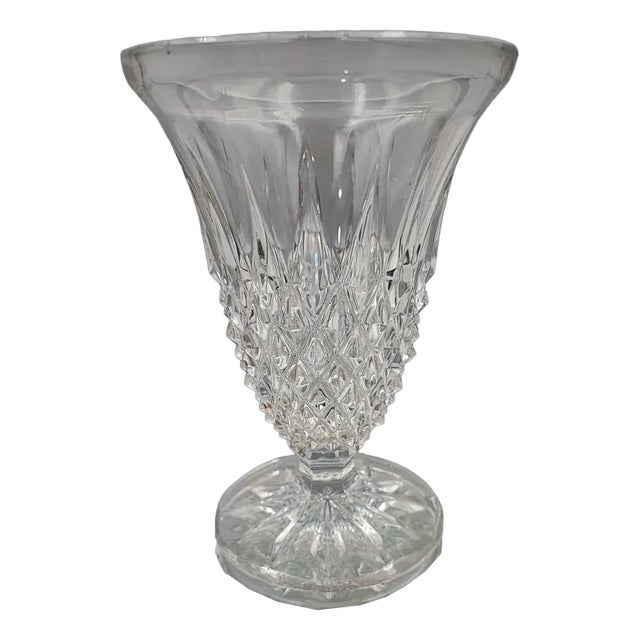 Vintage Crystal Vase, 1960s For Sale