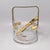 Glass Cocktail Set of 3 in Gold Plate 24k from Dorval For Sale - Image 7 of 11