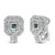 Step into a realm of striking elegance with these 14K white gold earrings, adorned with a total of 1.0 carat of diamonds,...