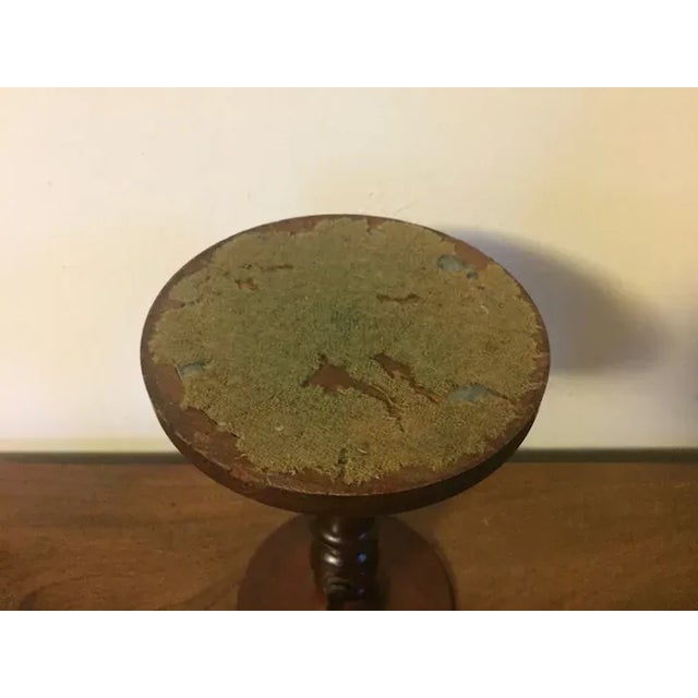 Brown Antique Circa 1800 George III Table Top Mahogany Telescoping Stand for a Candlestick For Sale - Image 8 of 13