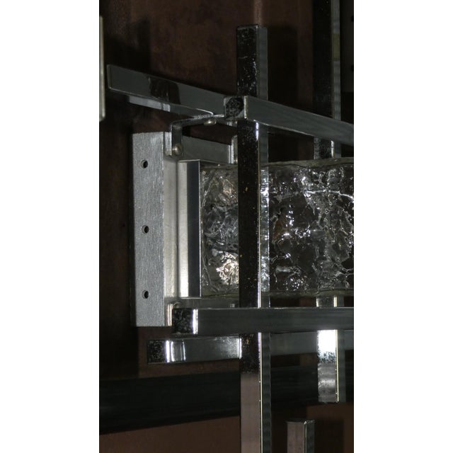 Vintage Murano Glass and Steel Wall Lamps by Albano Poli for Poliarte, 1960s, Set of 3 For Sale - Image 17 of 18