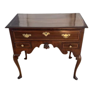 18th C. English Queen Anne Walnut Lowboy