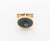 Navy Blue Bloodstone and 14k Yellow Gold Cufflinks For Sale - Image 8 of 9