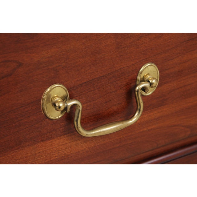 Brown Henkel Harris Cherry 2 Door Tv Armoire For Sale - Image 8 of 18