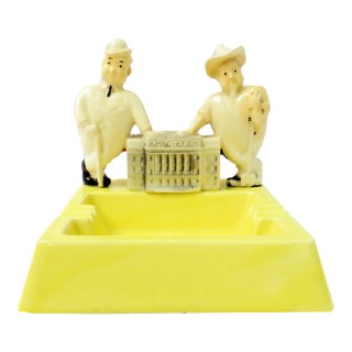 1940s Kansas City Tv / Radio Station Advertising Figural Ashtray For Sale