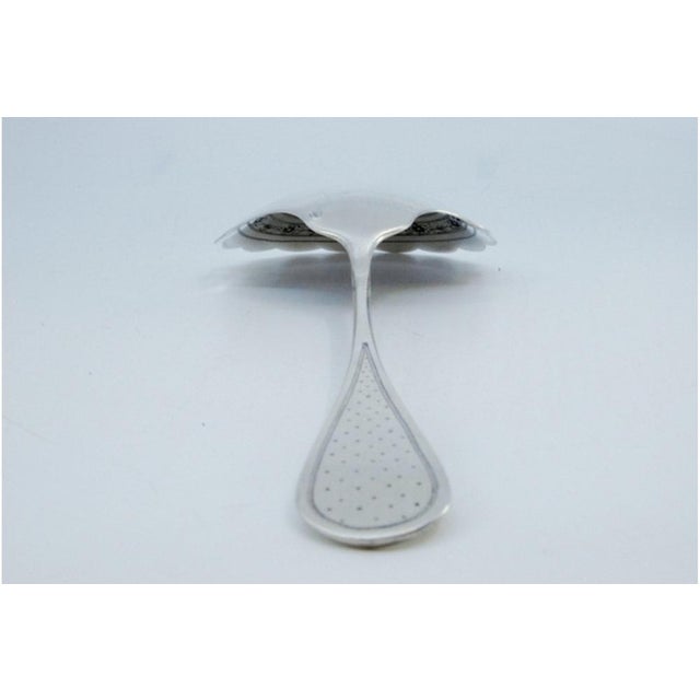 Silver Sauce Spoon with Floral Motifs For Sale - Image 6 of 10