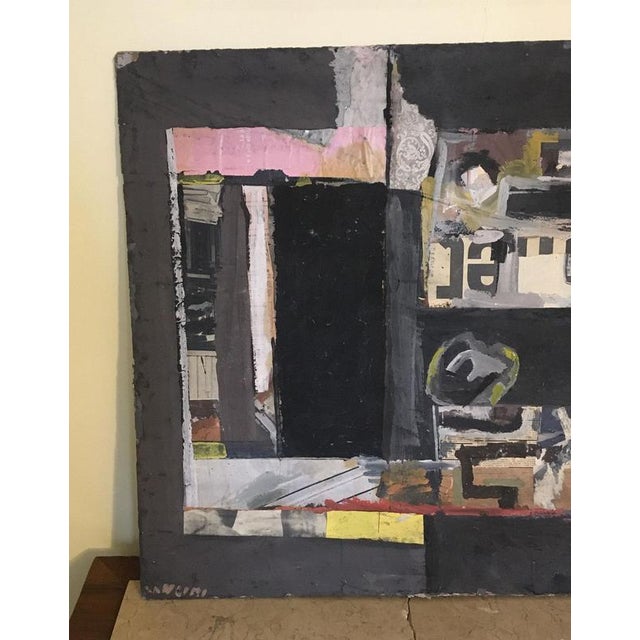 Ermete Lancini, Abstract Collage, 1960s, Mixed Media For Sale - Image 4 of 18