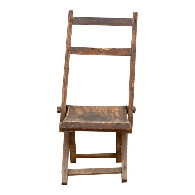 Antique Folding Travelers' Chair For Sale