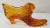 1960s Fenton Cathead Daisy and Button Amber Glass Slipper For Sale In Nashville - Image 6 of 7